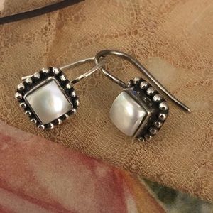 Sterling Silver Pearl Earrings